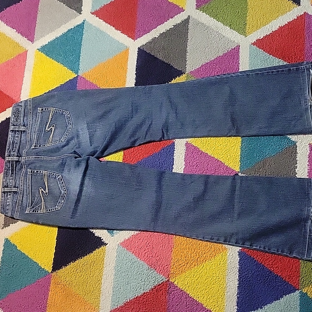 Silver Aiko Flare Jeans 30x32